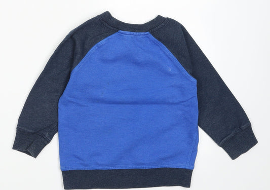 George Boys Blue  Cotton Pullover Sweatshirt Size 2-3 Years  Pullover - Epic Dude