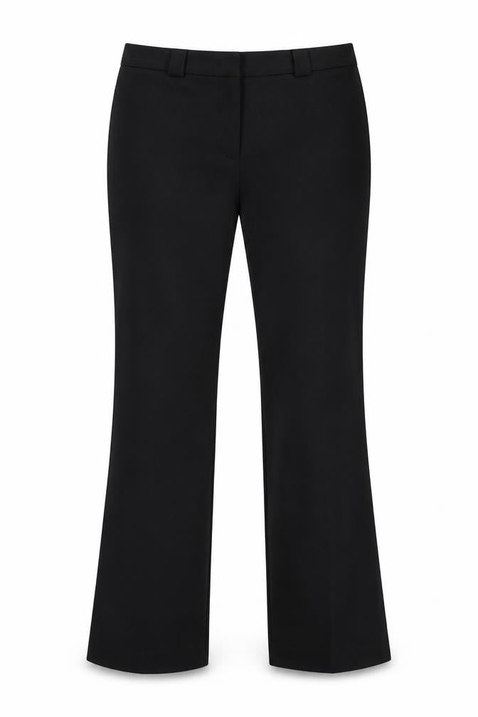 M&S Womens Black  Polyester Dress Pants Trousers Size 10 L29 in Regular Hook & Loop