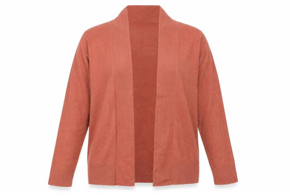 Marks and Spencer Womens Pink V-Neck  Acrylic Cardigan Jumper Size S