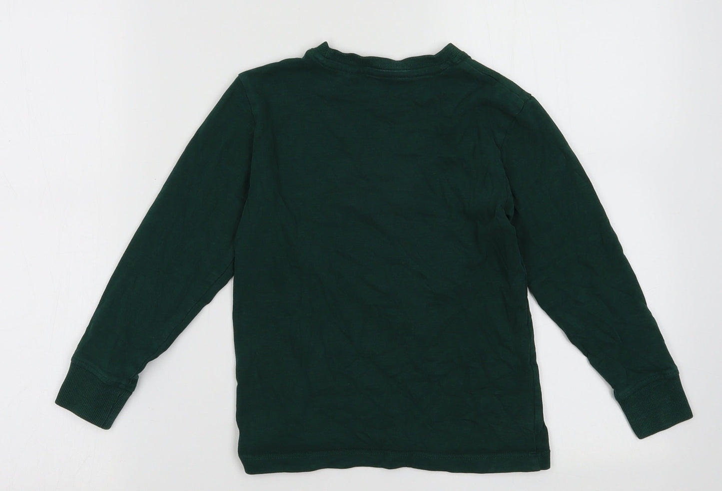 NEXT Boys Green  Cotton Pullover Sweatshirt Size 6 Years  Pullover