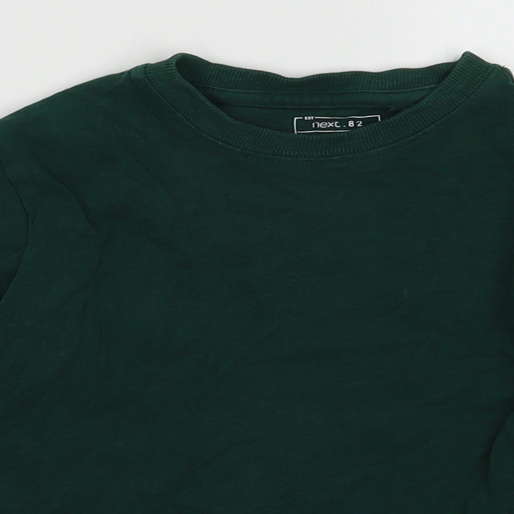 NEXT Boys Green  Cotton Pullover Sweatshirt Size 6 Years  Pullover