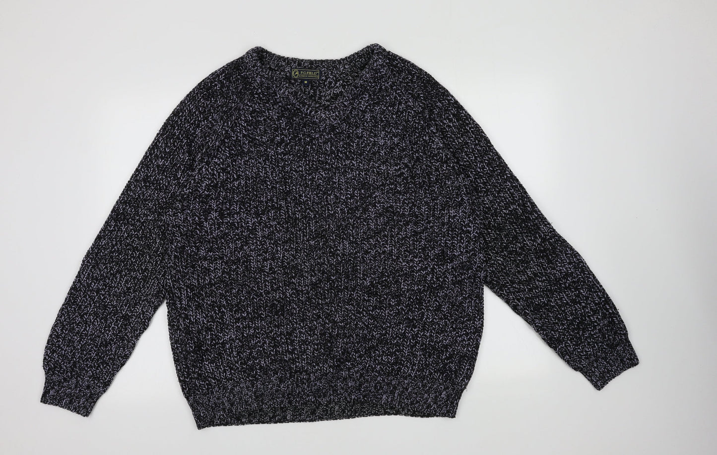 EWM Mens Blue  Acrylic Pullover Sweatshirt Size M