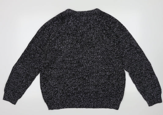 EWM Mens Blue  Acrylic Pullover Sweatshirt Size M