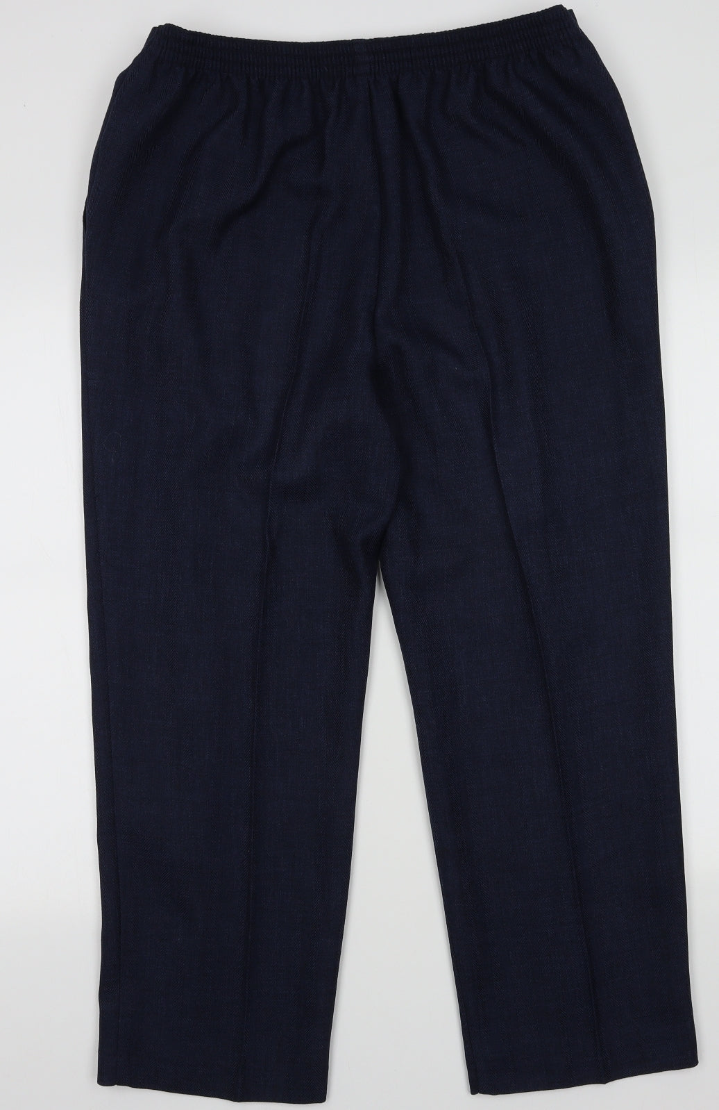 Marks and Spencer Womens Blue  Polyester Trousers  Size 18 L28 in Regular