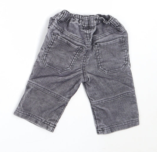 Mothercare Boys Grey  Cotton Capri Trousers Size 3-6 Months