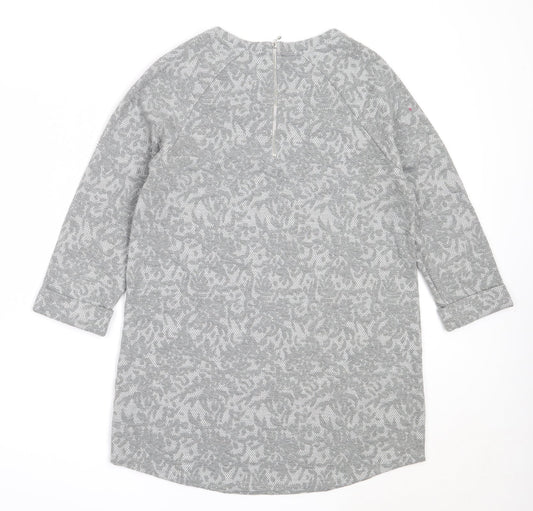 Papaya Womens Grey Round Neck  Polyester Pullover Jumper Size 12