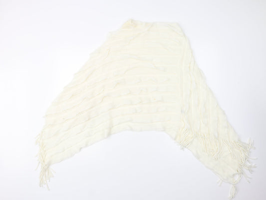 Preworn Womens Ivory   Overcoat Poncho One Size