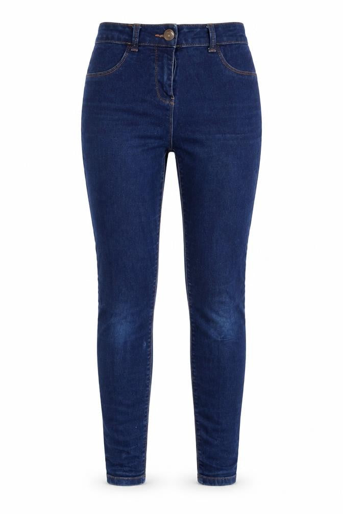 Matalan Womens Blue  Cotton Skinny Jeans Size 8 L28 in Regular