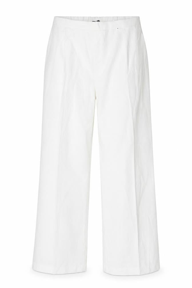 Marks and Spencer Womens White  Polyester Trousers  Size 36 in L26 in Regular