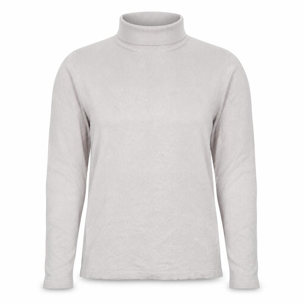 M&S Womens Grey Mock Neck  Acrylic Pullover Jumper Size 10