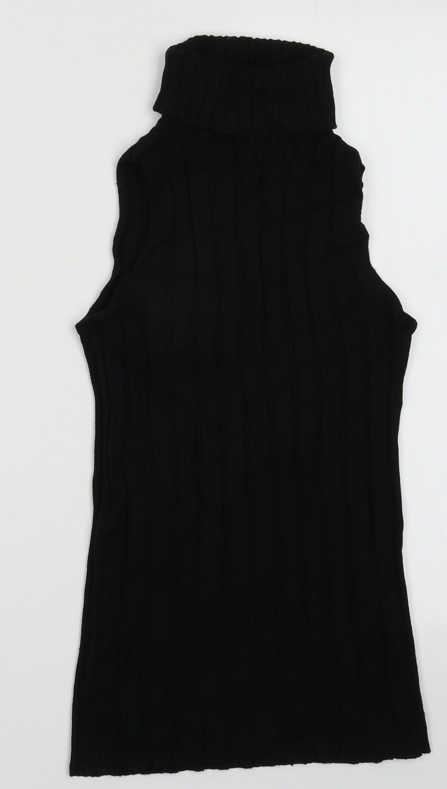River Island Womens Black  Viscose Pullover Sweatshirt Size 8  Pullover