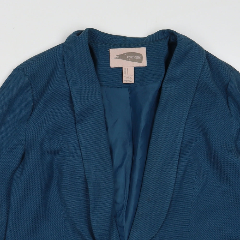 FOREVER 21 Womens Blue   Jacket Blazer Size S