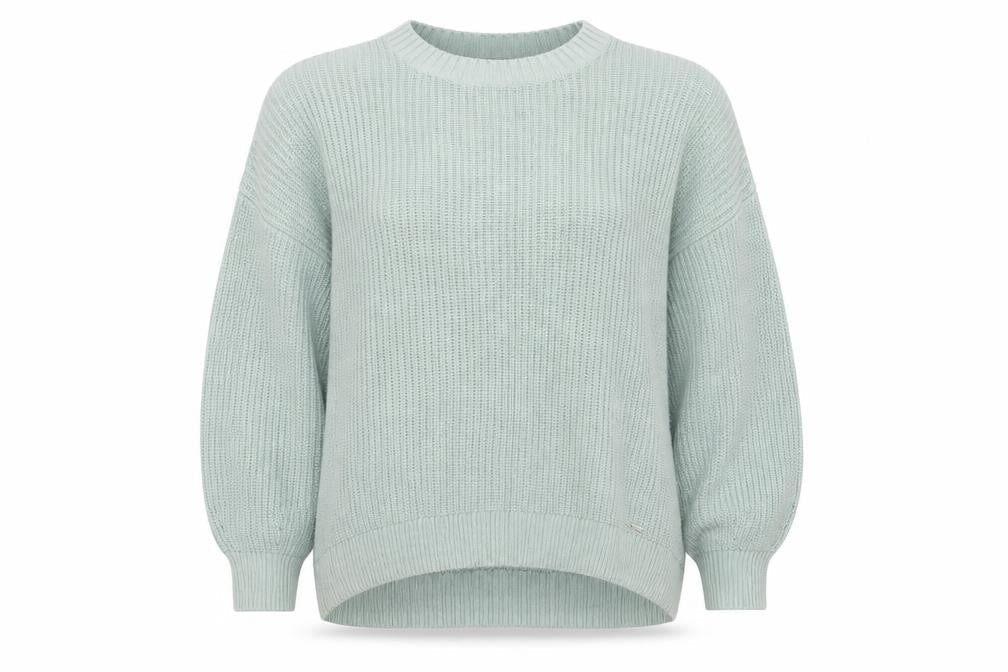 Hollis Womens Green Crew Neck  Cotton Pullover Jumper Size XS