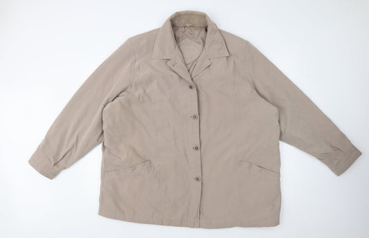 JBC Collection Womens Beige   Jacket  Size 2XL  Button
