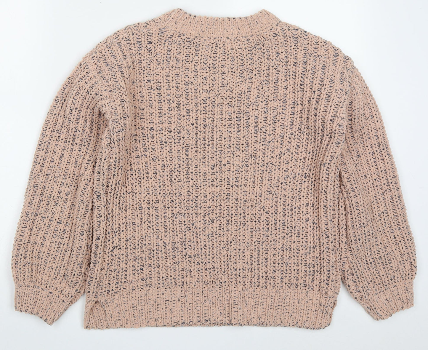 Papaya Womens Pink Round Neck  Polyester Pullover Jumper Size S