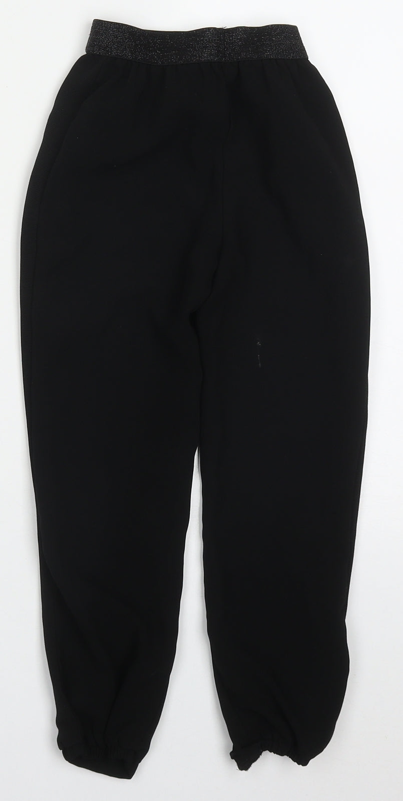 Nutmeg Girls Black  Polyester Dress Pants Trousers Size 6-7 Years  Regular