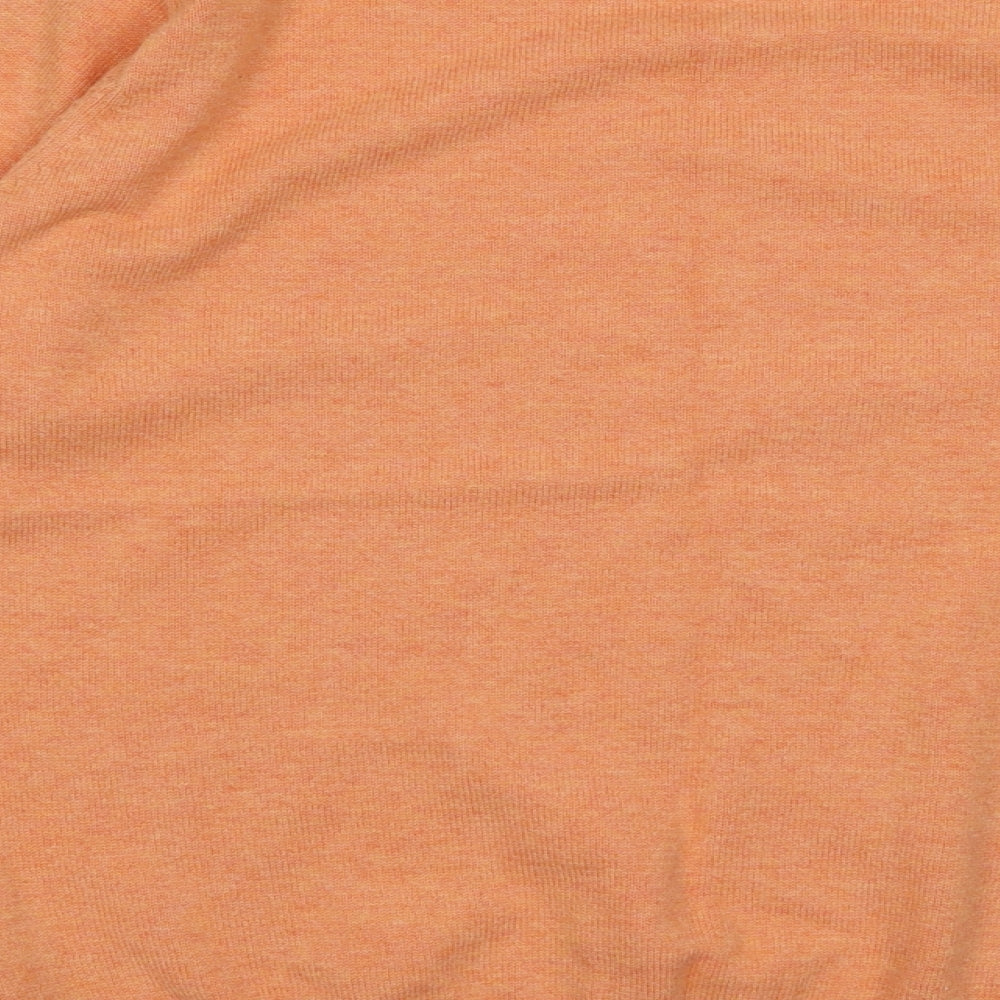 Morley Mens Orange Crew Neck  Cotton Pullover Jumper Size S