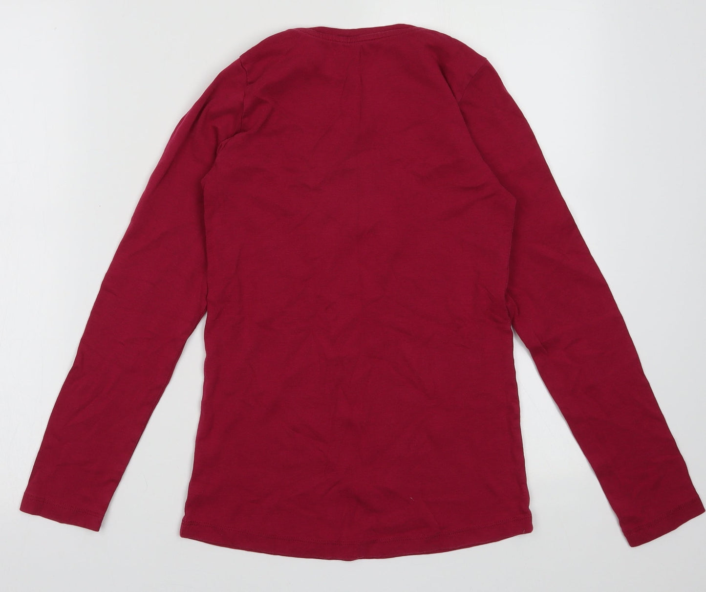 Peacocks Womens Purple  Cotton Pullover Sweatshirt Size 14  Pullover