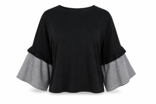 Primark Womens Black  Cotton Pullover Sweatshirt Size 12  Pullover