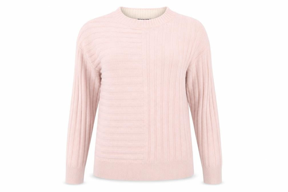 Marks and Spencer Womens Pink Round Neck  Acrylic Pullover Jumper Size S