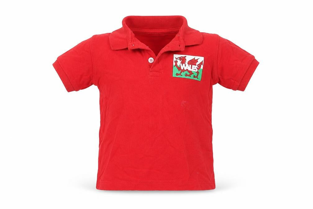 Urban Rascals Boys Red  Cotton Basic Polo Size 4 Years Collared  - WALES