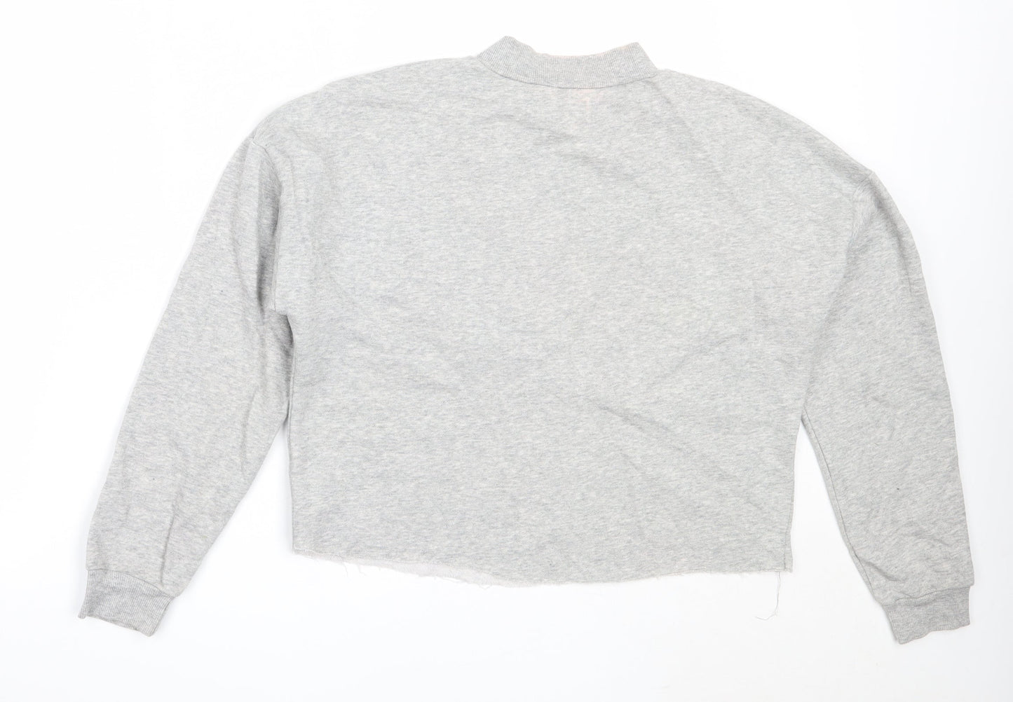 H&M Womens Grey  Cotton Pullover Sweatshirt Size M