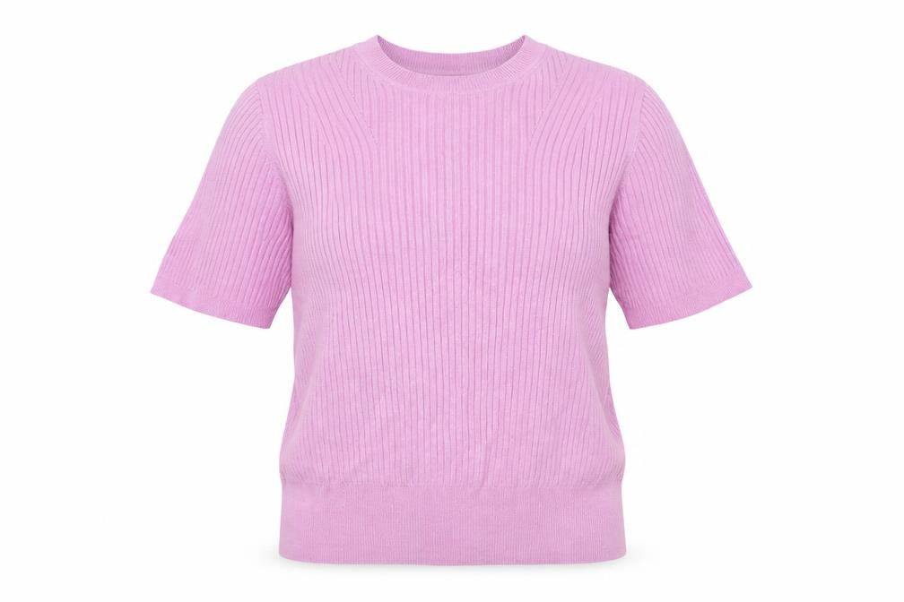 M&S Womens Purple Crew Neck  Viscose Pullover Jumper Size 14