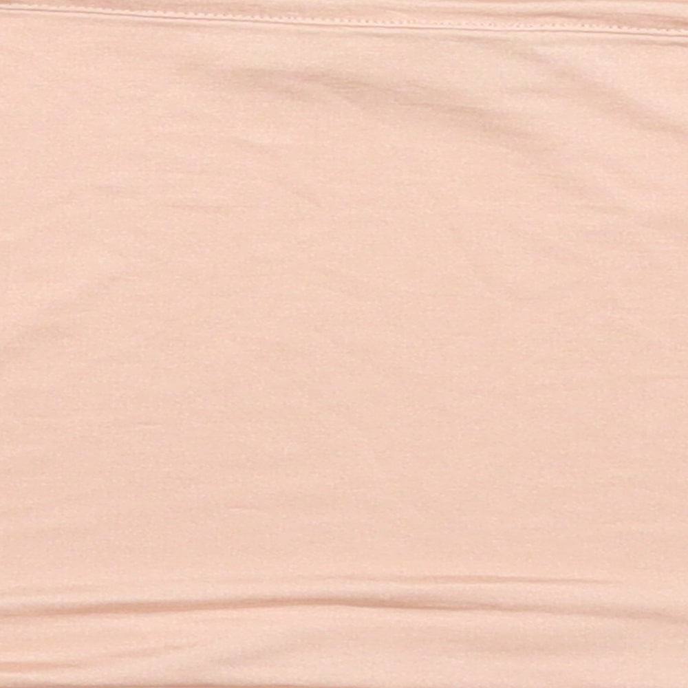 Oasis Womens Pink  Polyester Cropped Tank Size M Round Neck