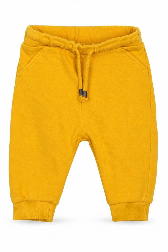 F&F Boys Yellow  Cotton Sweatpants Trousers Size 3-6 Months  Drawstring