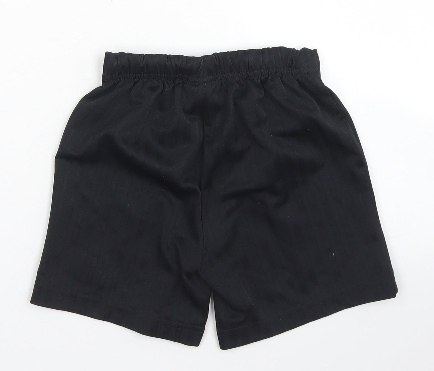 NEXT Boys Black Striped Polyester Sweat Shorts Size 6 Years  Regular Drawstring