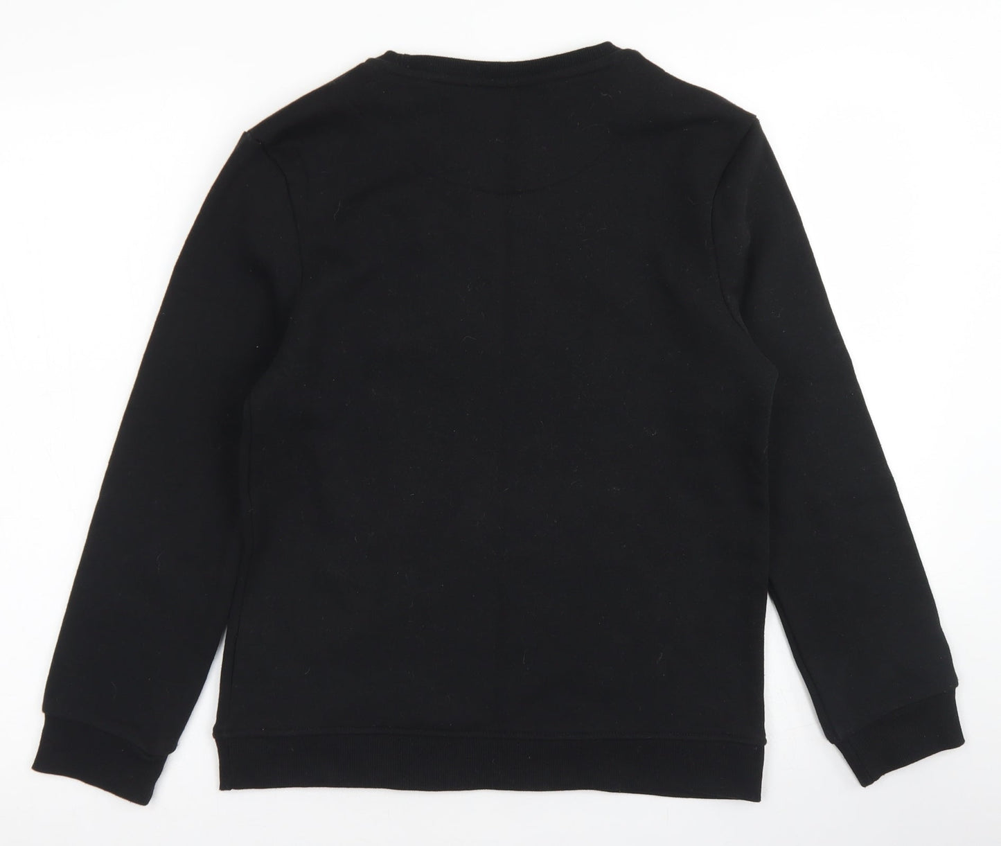 Rebel Boys Black  Polyester Pullover Sweatshirt Size 12-13 Years