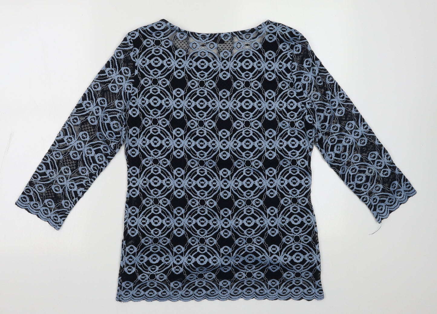 Marks and Spencer Womens Blue  Polyester Pullover Sweatshirt Size 12  Pullover