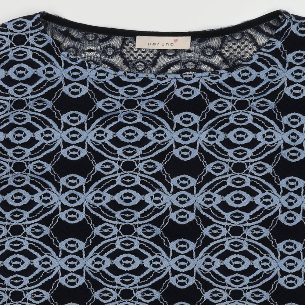 Marks and Spencer Womens Blue  Polyester Pullover Sweatshirt Size 12  Pullover