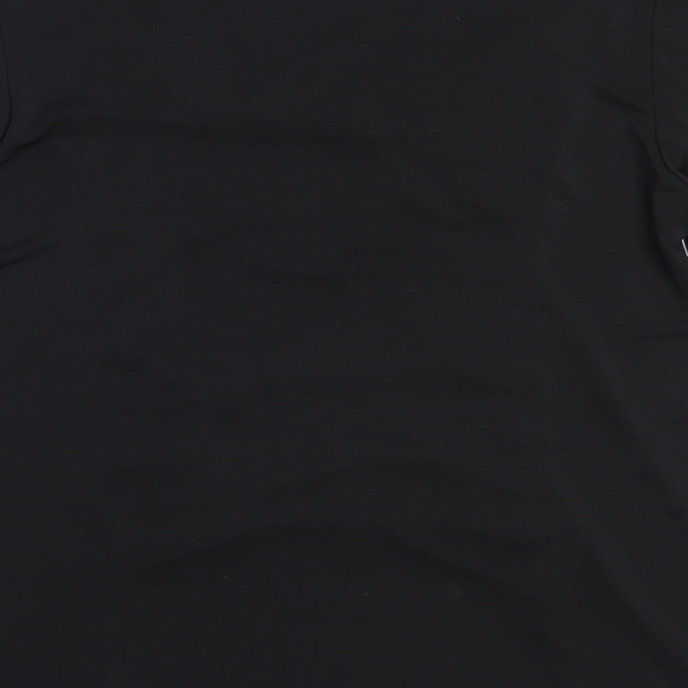 Saloos Womens Black  Polyester Basic Blouse Size 14 Square Neck