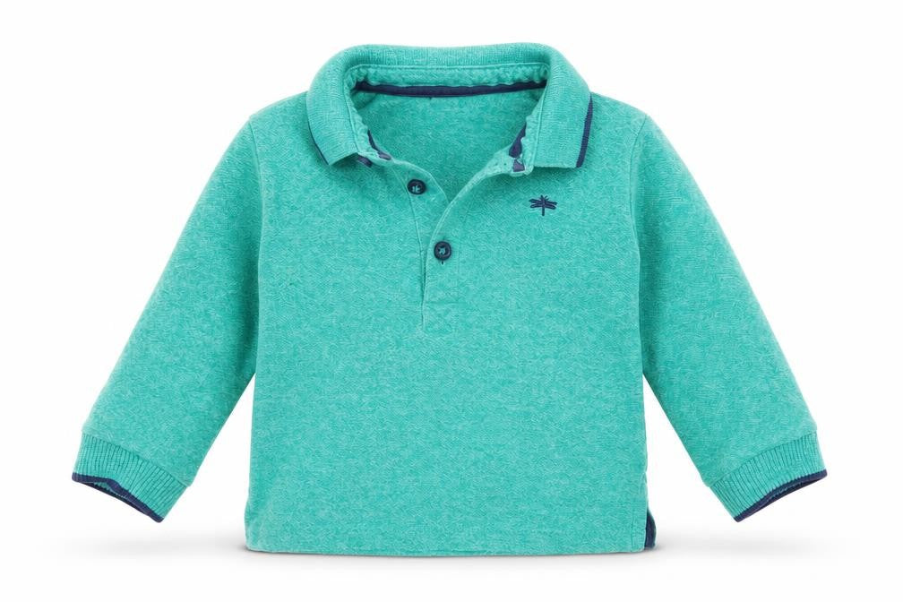 Matalan Boys Green  Cotton Basic Polo Size 12-18 Months Collared