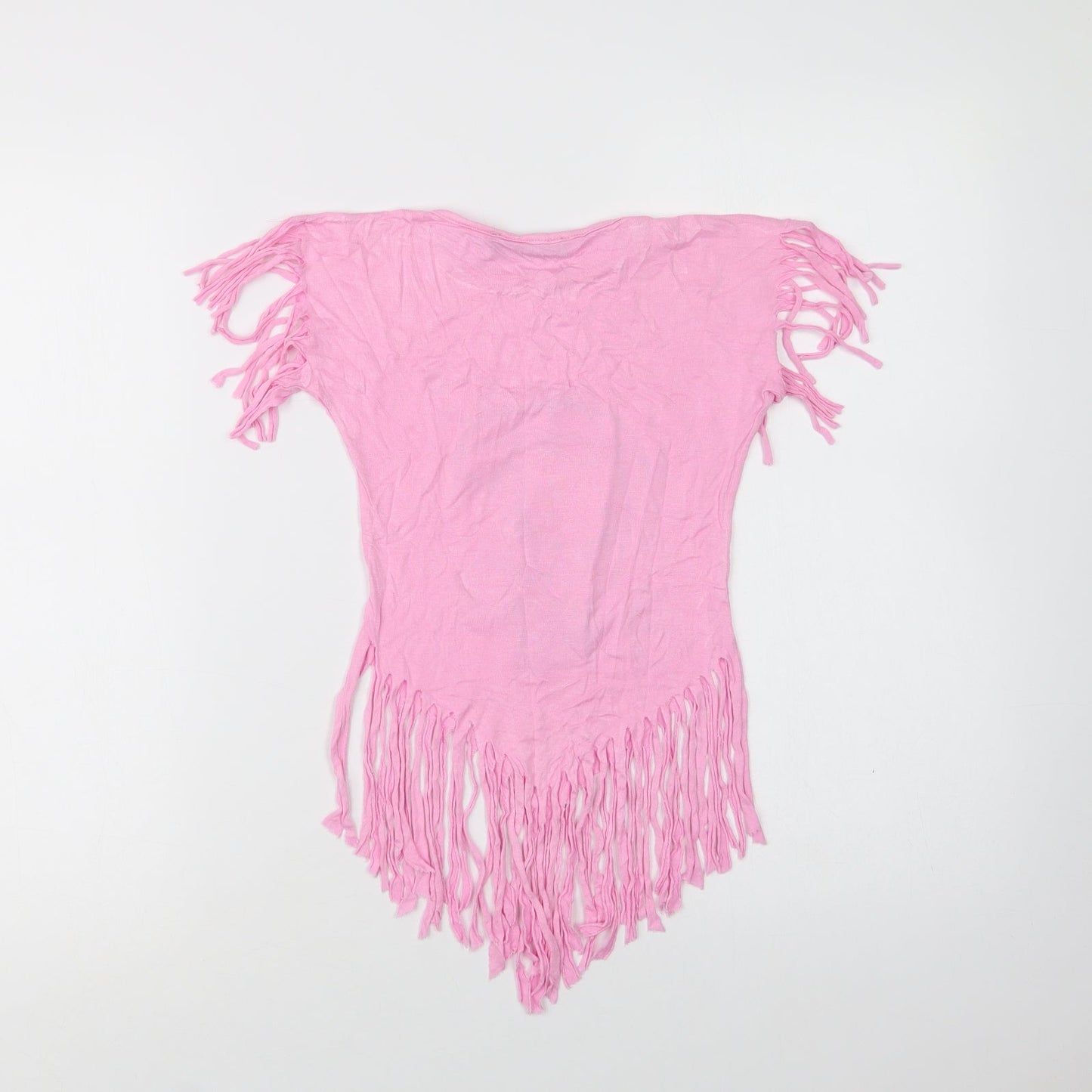 Hello Kitty Girls Pink  Cotton Basic Blouse Size 2 Years Crew Neck