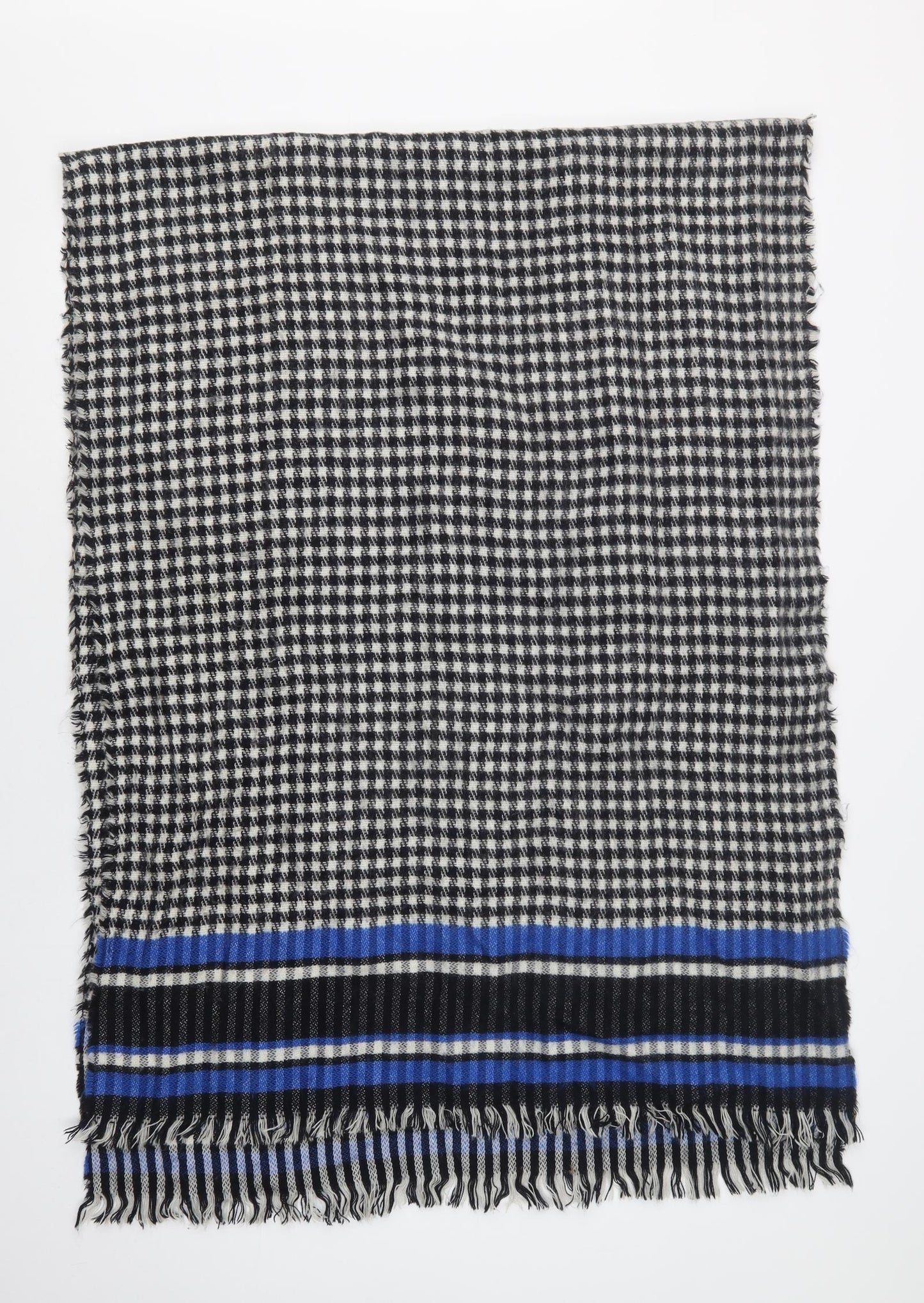 Preworn Womens Black Check   Shawl/Wrap
