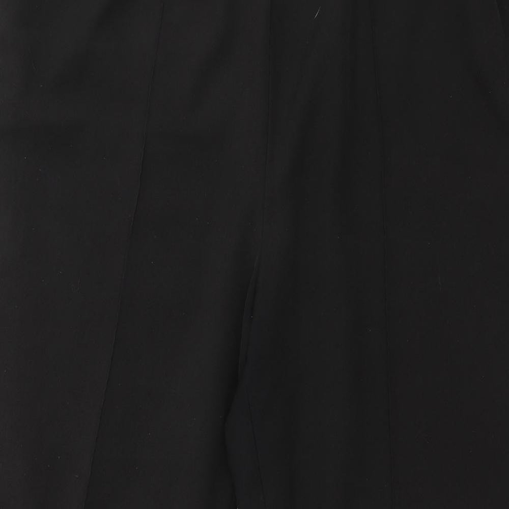 Bonmarché Womens Black  Polyester Trousers  Size 22 L27 in Regular