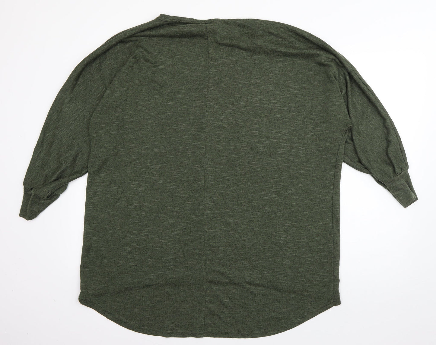 New Look Womens Green  Viscose Pullover Sweatshirt Size L  Pullover