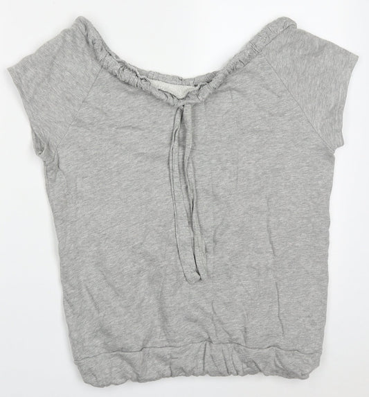 BHS Womens Grey  Cotton Pullover Sweatshirt Size 16  Pullover