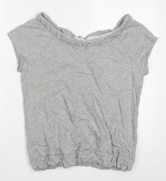 BHS Womens Grey  Cotton Pullover Sweatshirt Size 16  Pullover