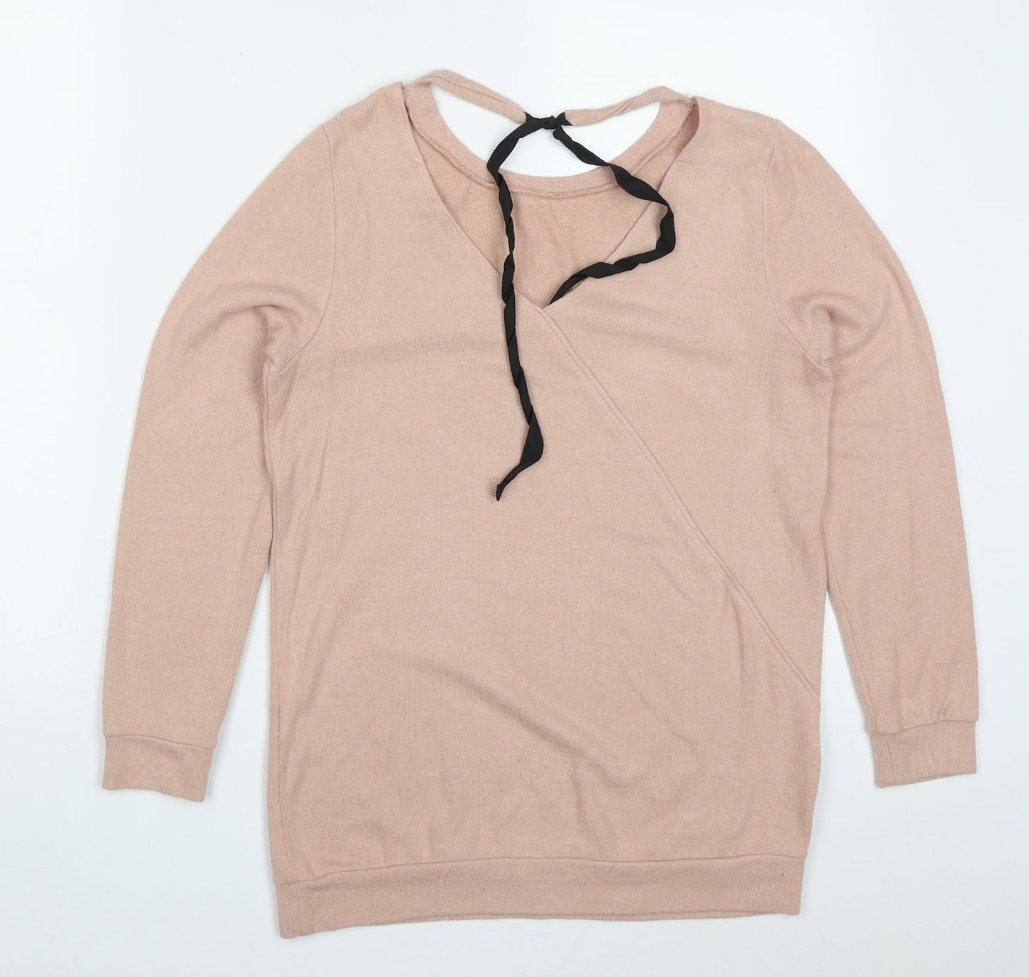 River Island Womens Pink  Polyester Pullover Sweatshirt Size 8  Pullover
