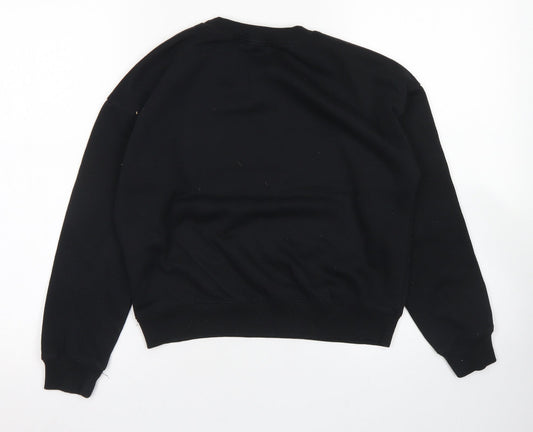 915 Generation Girls Black  Polyester Pullover Sweatshirt Size 12-13 Years