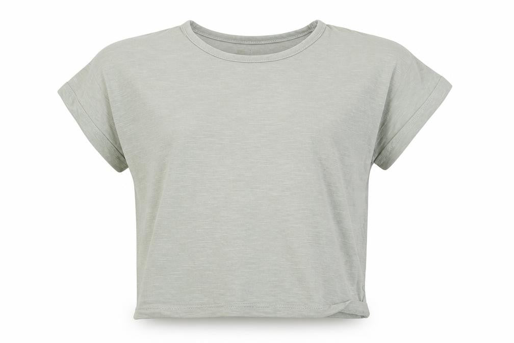 TU Girls Green  Cotton Basic T-Shirt Size 5 Years Crew Neck