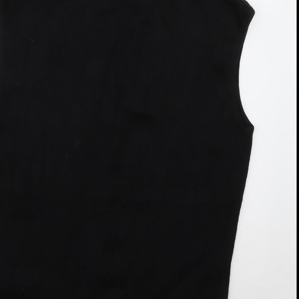 Primark Womens Black  Viscose Pullover Sweatshirt Size 12  Pullover
