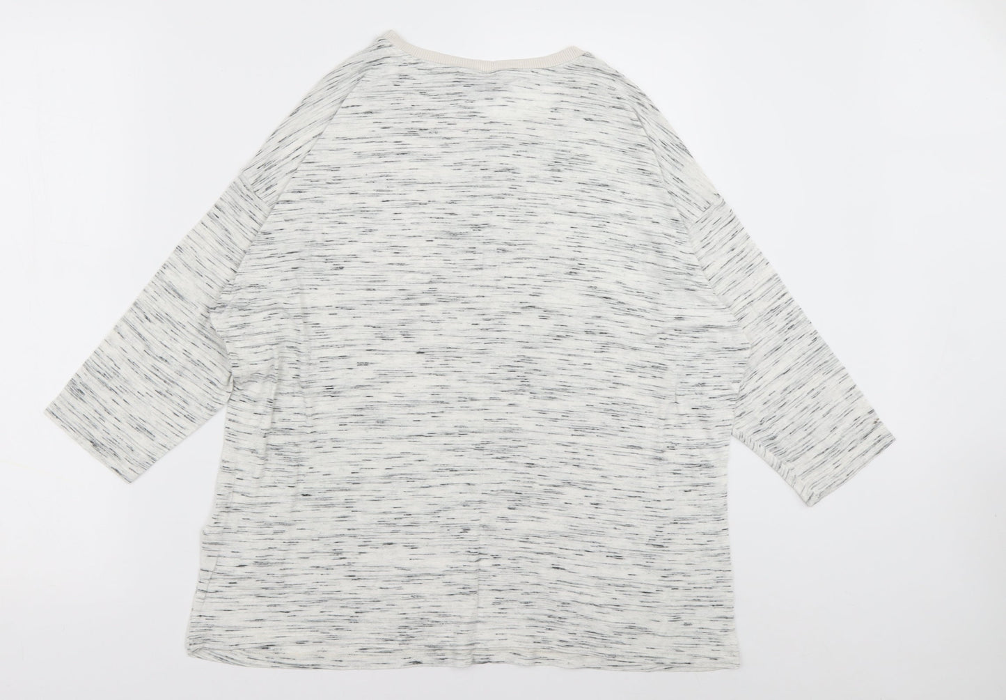Marks and Spencer Womens Grey  Polyester Pullover Sweatshirt Size 14  Pullover