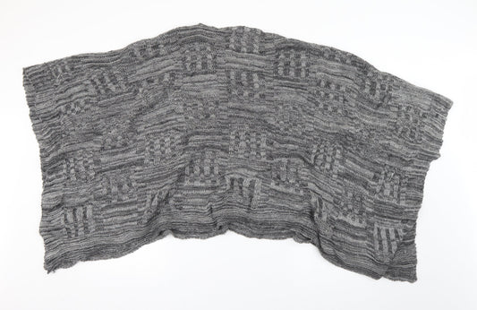 Italian Lines Womens Grey Round Neck  Acrylic Pullover Jumper One Size
