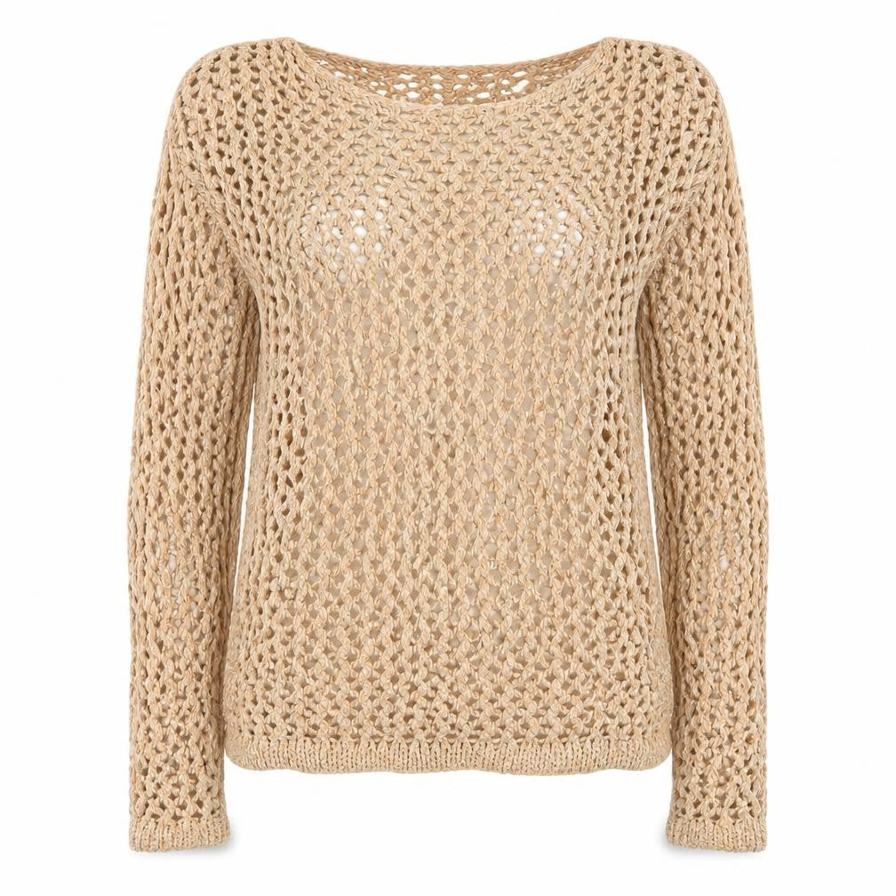 H&M Womens Orange Round Neck  Acrylic Pullover Jumper Size XS