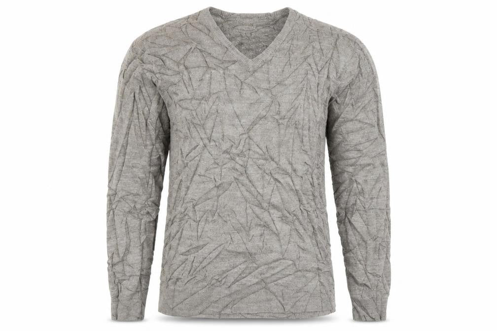 Marks and Spencer Mens Grey V-Neck  Acrylic Pullover Jumper Size M