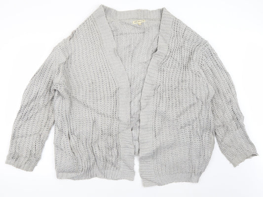 Millennium Womens Grey V-Neck  Acrylic Pullover Jumper One Size